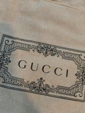 Gucci Cream Beige Garment Bag with Top Handle